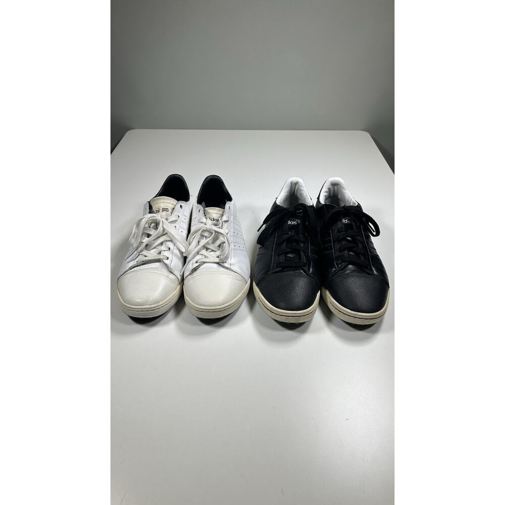Adidas Golf Shoes Lot Men’s 11 Black White Spikeless Leather 2 Pairs
